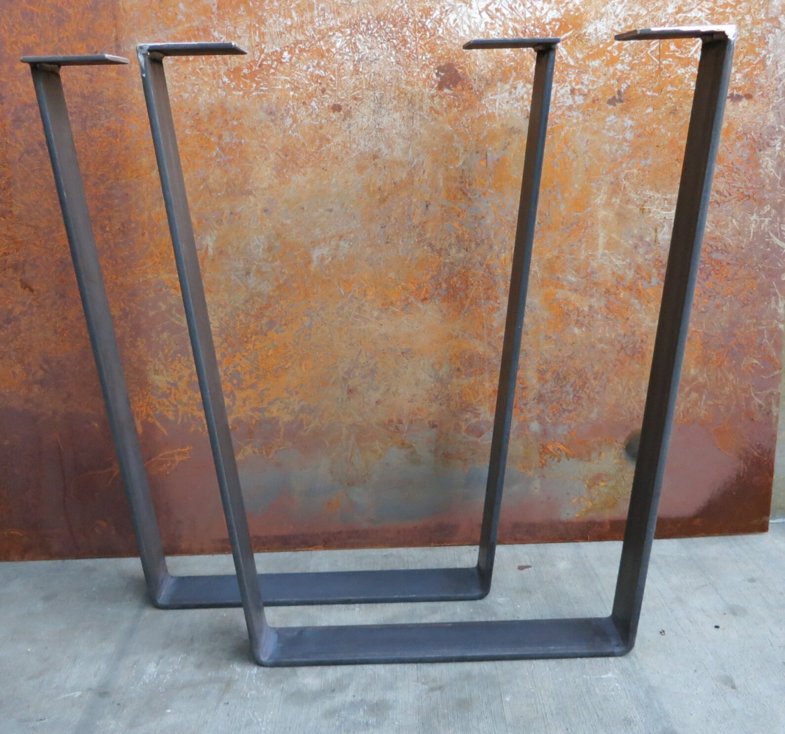 Metal Table Legs Flat Bar Etsy