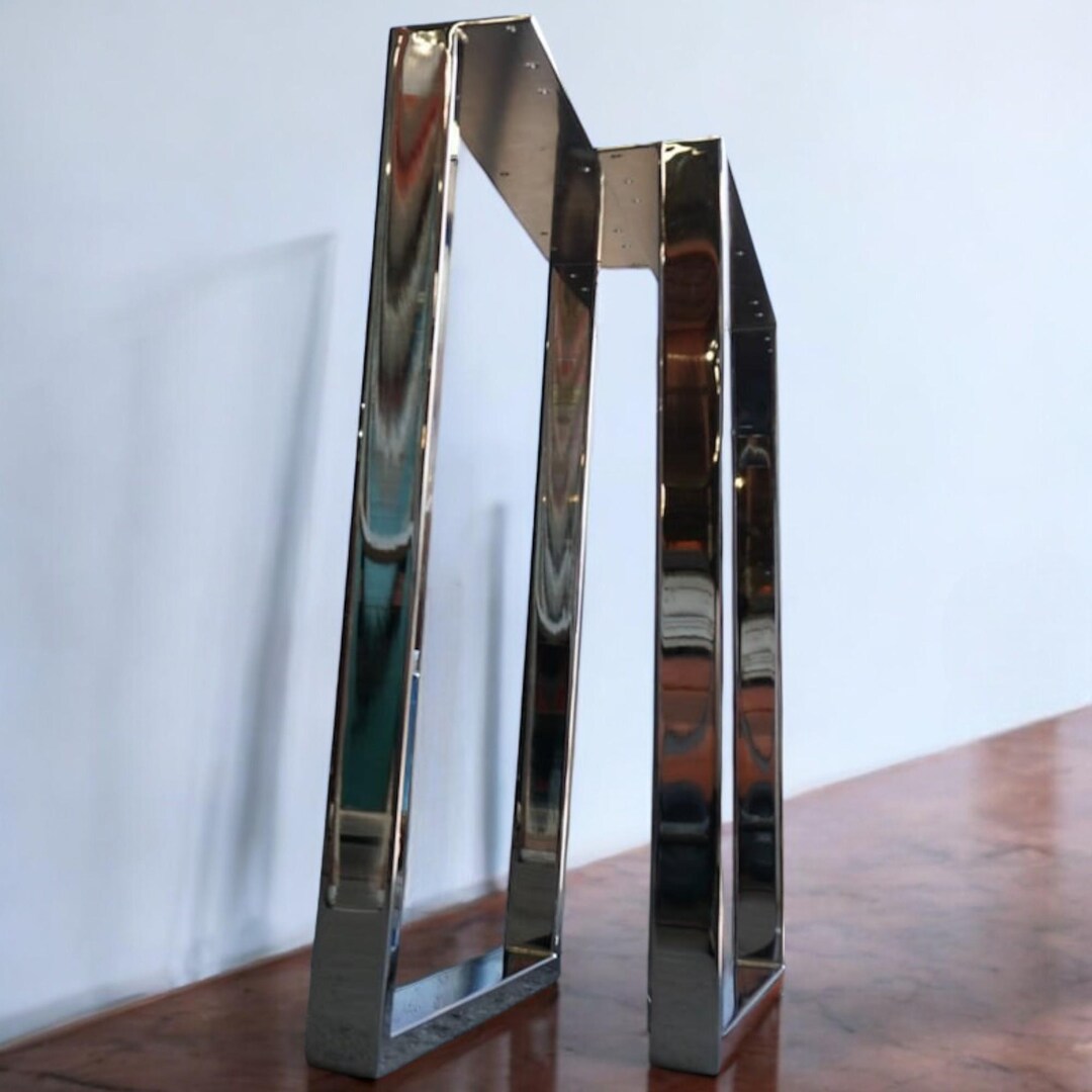 U Shaped Stainless Steel Dining Table Legs, Table Legs for Industrial