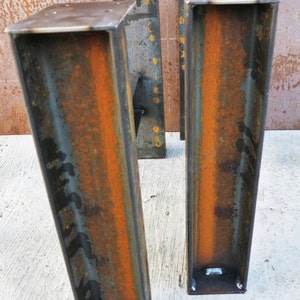 Steel Table Legs set of 2 image 2