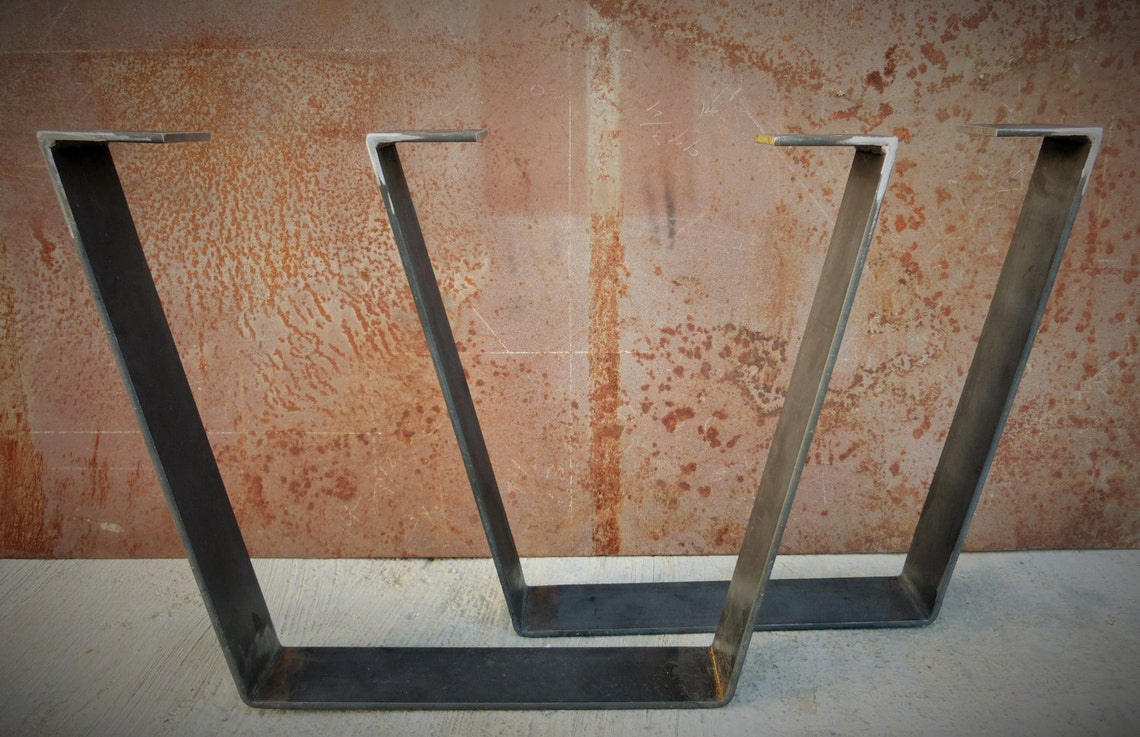 Metal Table Legs Flat Bar Etsy Australia