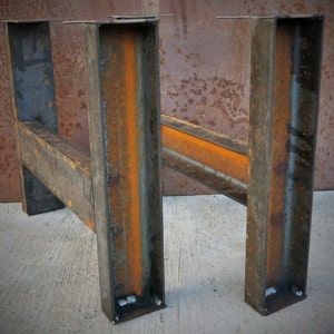 Steel Table Legs set of 2 image 1