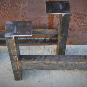 Steel Table Legs set of 2 image 3