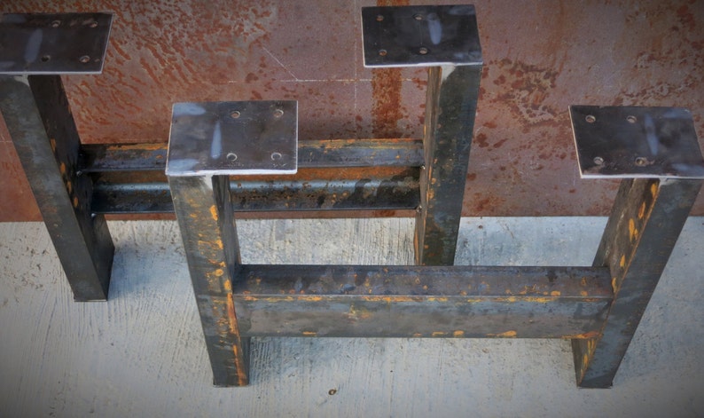 Steel Table Legs set of 2 image 3