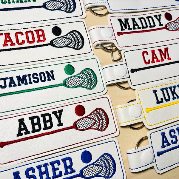 Lax Bag Tag Name Only, Lacrosse Bag Tag, Lacrosse Bag Tag, Personalized Gift, Lacrosse Keychain, Lacrosse Gift, Lax Name Only