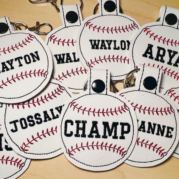 Baseball Bag Tag Etsy