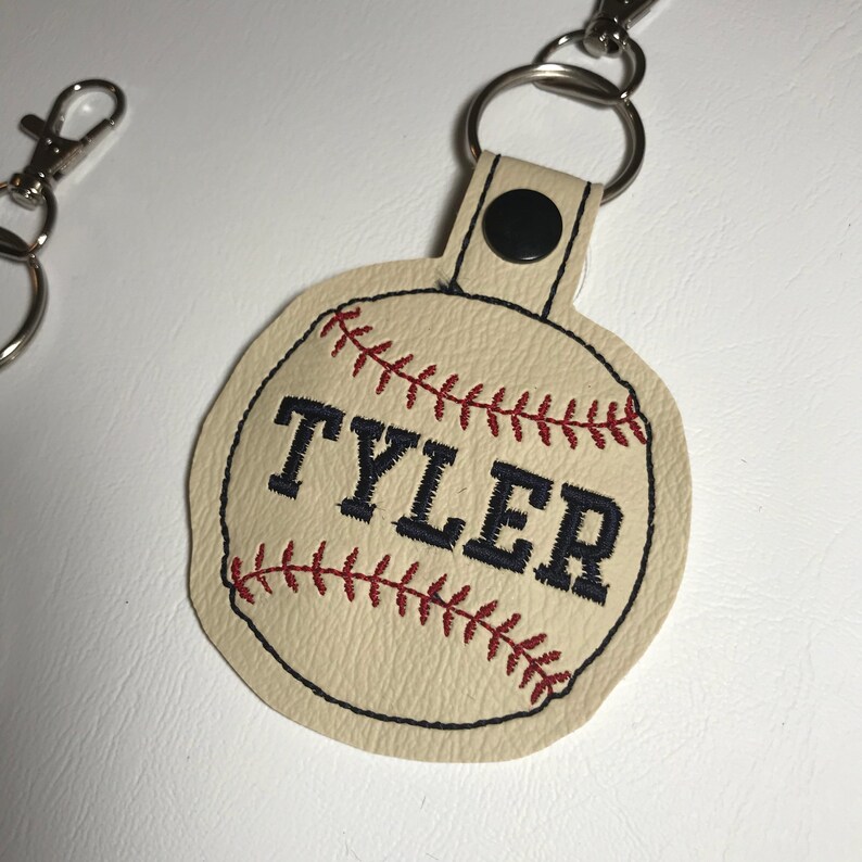 Vintage Baseball Bag Tags Personalized Baseball Keychain Etsy