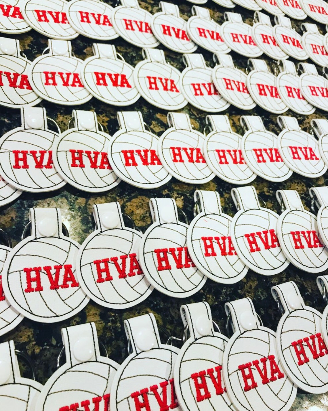 Personalized Volleyball Keychain Embroidered Volleyball Bag Etsy