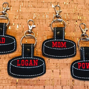 Hockey Bag Tag- Matte Name Only, Hockey Keychain