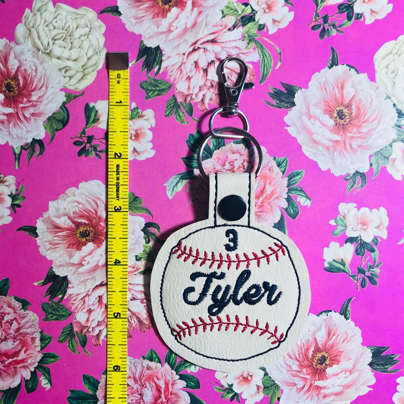 Vintage Baseball Bag Tags Personalized Baseball Keychain Etsy