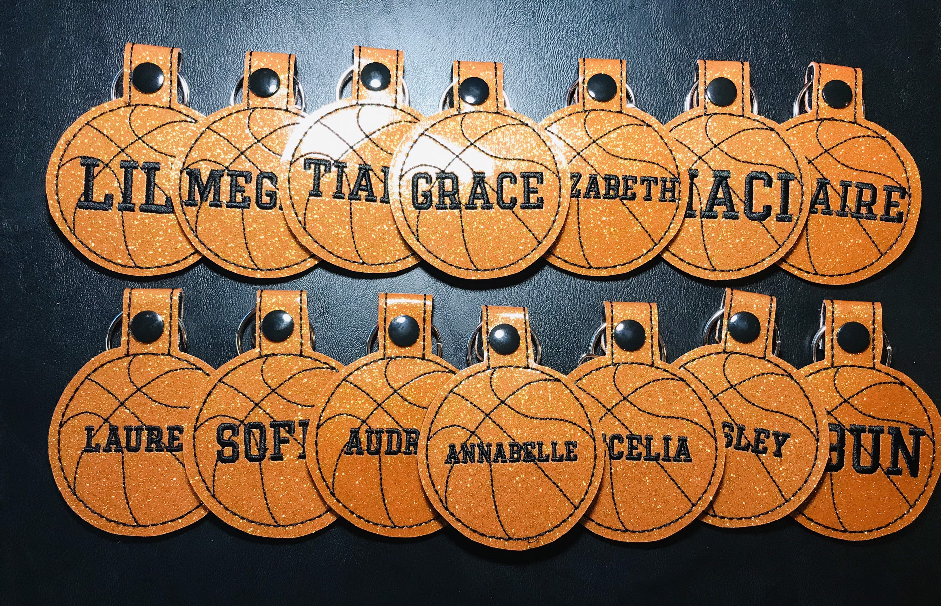 Personalized Basketball Keychain LARGE Glitter Name Only Etsy UK