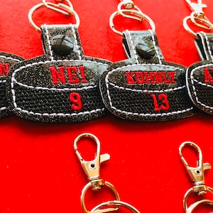 Hockey Bag Tag- Glitter NAME Only, Hockey Keychain