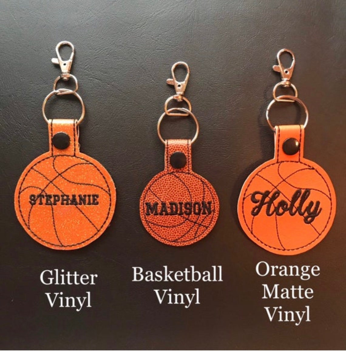 Personalized Basketball Keychain Smallcursive Name & Number Etsy