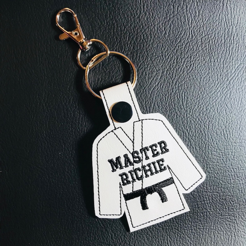 Gi Karate Taekwondo Keychain Etsy