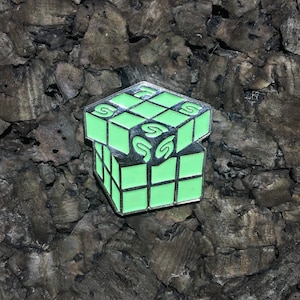 Sound Tribe Sector 9(STS9) Rubix cube Pin-SILVER