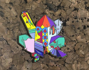 Crystal Cluster Pin