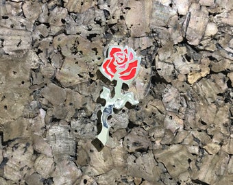 Grateful Dead Rose Pin