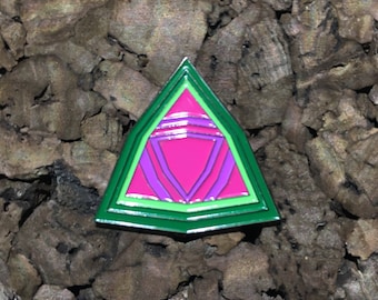 Crystal Gem Pin-Dark Nickel