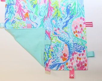 lilly pulitzer swaddle blanket