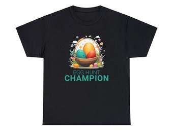 Egg Hunt Champion - Unisex Heavy Cotton Tee Shirt