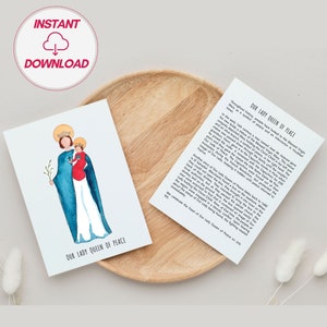 Downloadbares Bundle - 26 Titel der Jungfrau Maria, katholisch druckbare, Jungfrau Maria Aquarellkunst