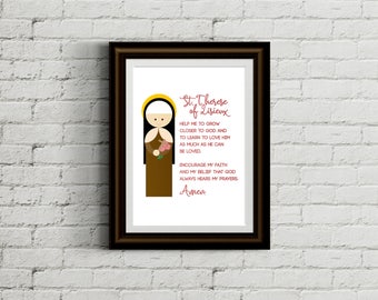 Poster Print / St. Therese of Lisieux, The Little Flower