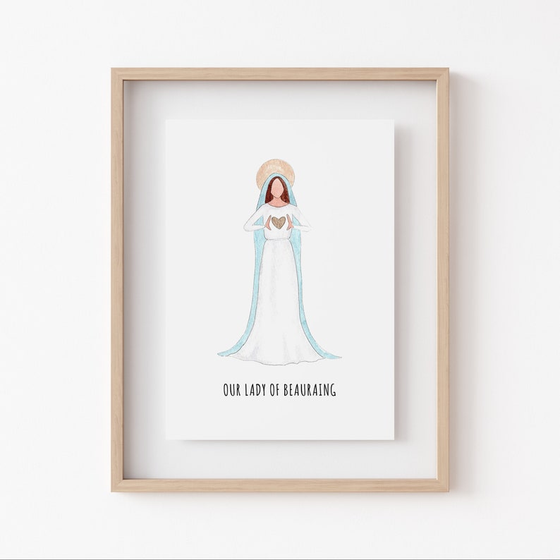 Our Lady of Beauraing Belgium, Our Lady of the Golden Heart, Virgin ...