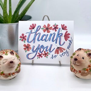 Thank You Notecards, Sets of 8 and 12 Note Cards, Watercolor Note Cards, Artistic Stationery