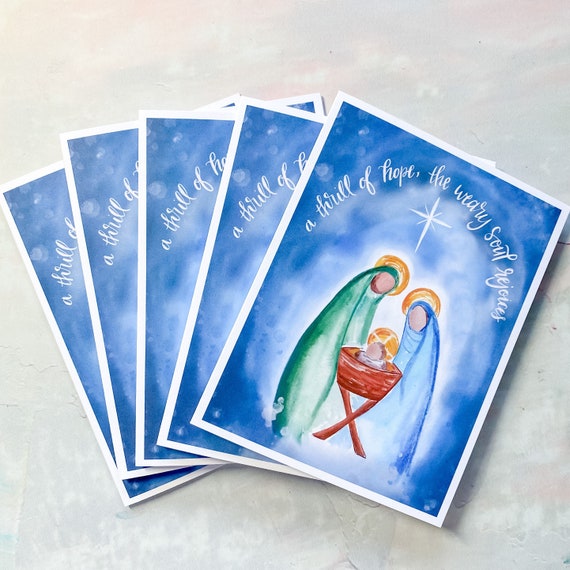 Catholic Christmas Card - O Holy Night (set of 10)