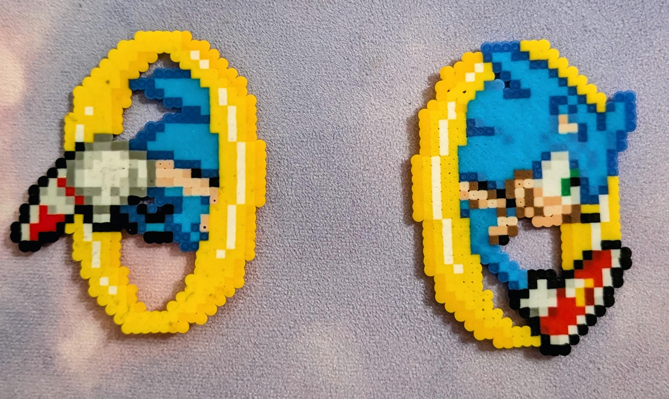 Perler Sonic The Hedgehog Bastelset – 2000 Perlen, 7 Projekte, Mit Stecktafeln Und Bügelpapier