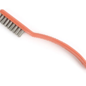 Steel brush-plastic handle, wire brush, clean a wet stone,small brush, leather craft tools MLT-P0000CCX