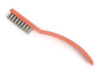 Stahlbürste-Plastikgriff, Drahtbürste, reinigen einen nassen Stein, kleine Bürste, Leder Handwerk Werkzeuge MLT-P0000CCX