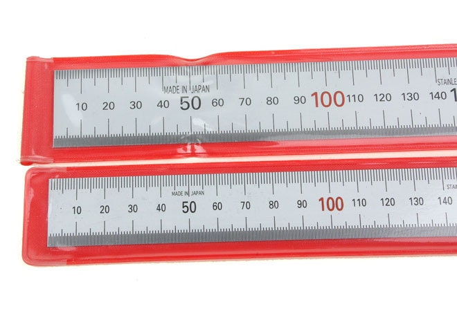 Double-sided Scale 3CM Wide Steel Square Ruler,tools for Measuring Leather  Craft 