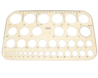 Round Templet (KOH-I-NOOR).Curve, Circle Ruler tool,use drawing tools,Leather craft tools MLT-P0000CYQ