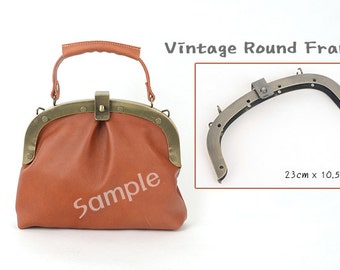 Vintage Round Frame, Antique color frame, made in KOREA, making Bags, Leather craft tool MLT-P0000BEJ