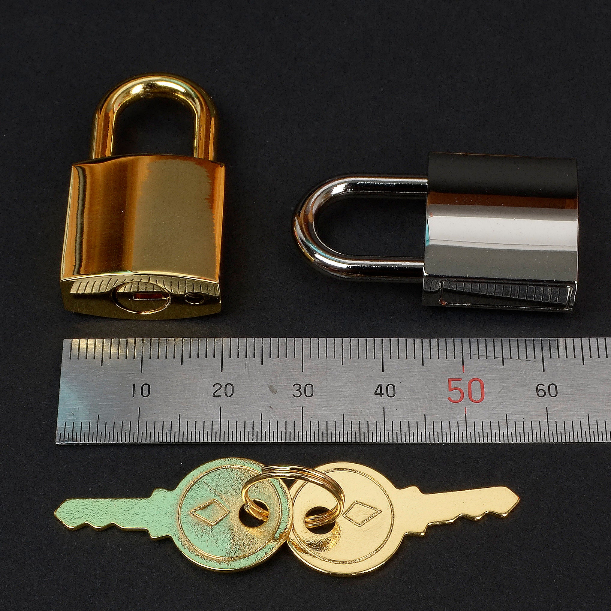 Mini Padlock With Key: Gold, Silver, Black Zinc Alloy Lock - Etsy