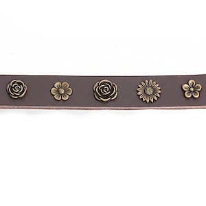 Spring Flower Rivets: Anti-Rust Metal Studs for Leather Crafts (10set) P0000BFU