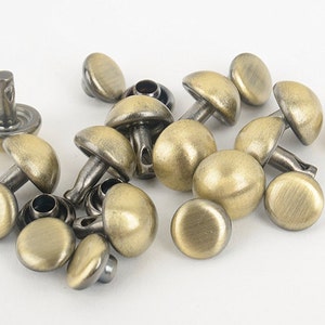Circular Dome Rivet Ver.2 - 10mm(the Diameter of the Circle) and Brass ...