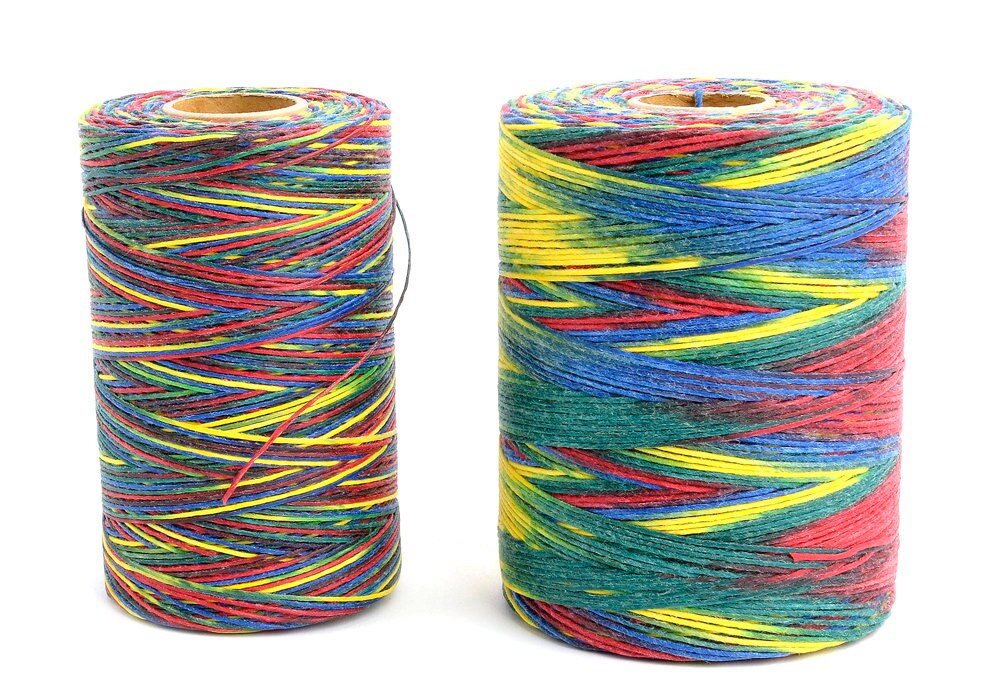 Wax Coated Thread, Sewing Thread with 12 Colors 50 Meters for Hand  Stitching Leather, Leather Crafts