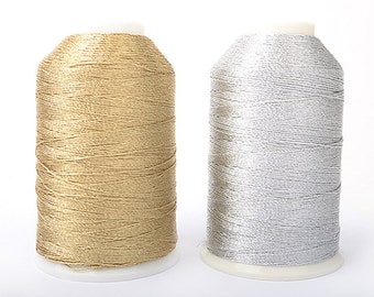 Grossy Metal Thread,High Quality Polyester thread and metal, Diameter 0.4~0.5mm- Length 60m(656 yd) -MLT-P0000BTT