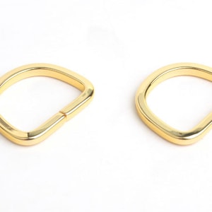 20mm Simple D-Ring (Brass) Inside Diameter, D-Ring,  Leather craft tools MLT-P00000VA