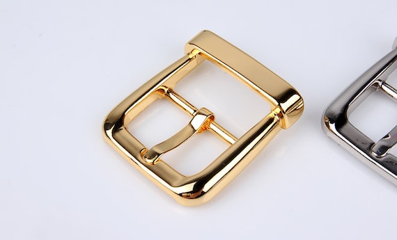 BRASS PLATED NICKEL PLATED 50 PRESSED STEEL ROLLER BUCKLES 1/" 25mm
