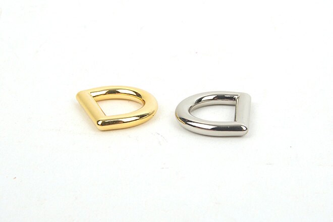 15/20mm Classic D-ring (metal) Inside Diameter, D-ring,color: Gold ...