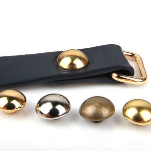 Circular dome Rivet ver.1 - 8/10mm(The diameter of the circle) and brass metal Studs, Anti-rust, making asscessories(30set)-MLT-P00000MF