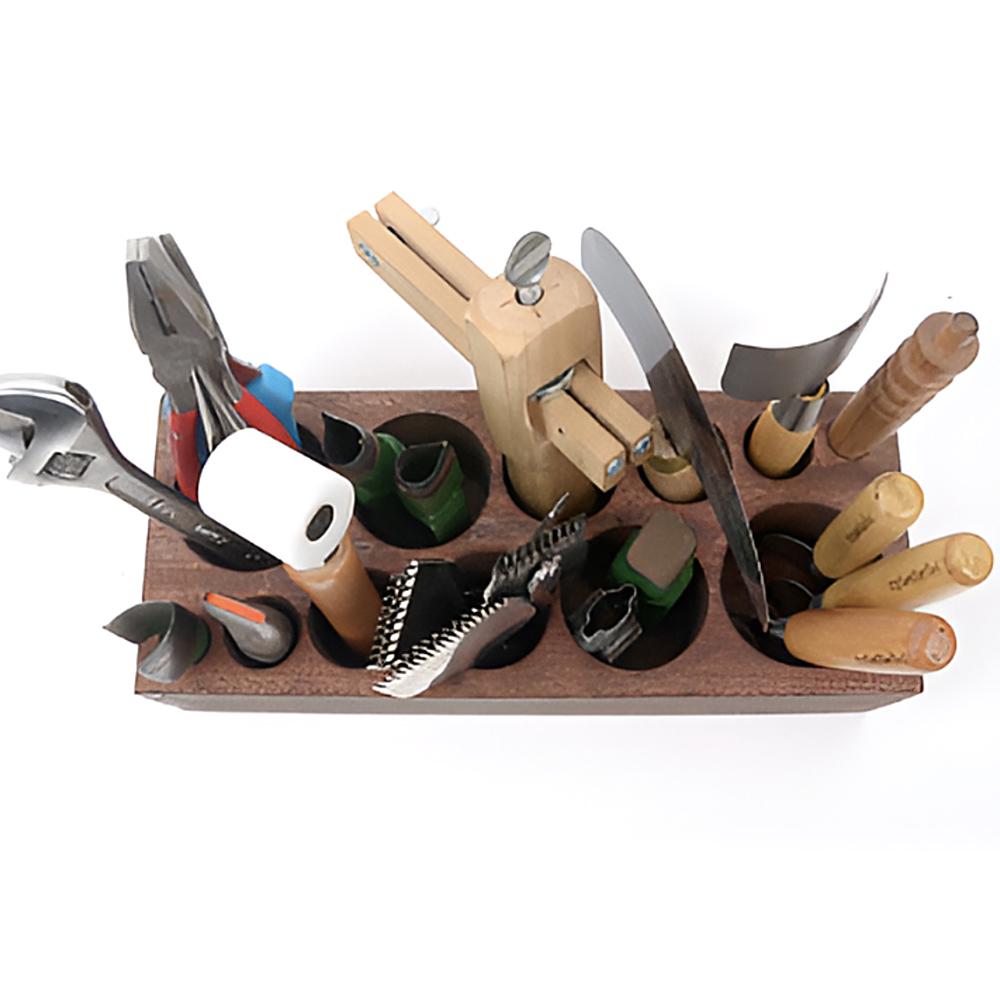 Tools Rack Small Big Size Tool Rack, Wooden Design Tool Organizer for Your Leather Craft ...