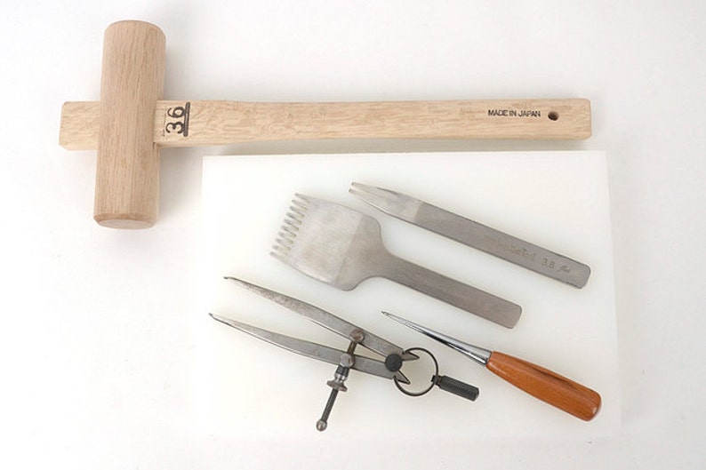 Basic Leather Craft Tools Set for Leather Craft free Etsy