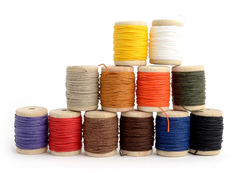 Waxed Thread Hand Sewing Thread Round Wax Thread for Hand Etsy