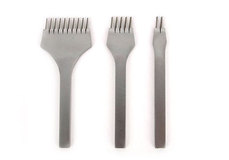 Leather Stitching Prong Chisel Set 2/5/10 Stitching Chisels Etsy