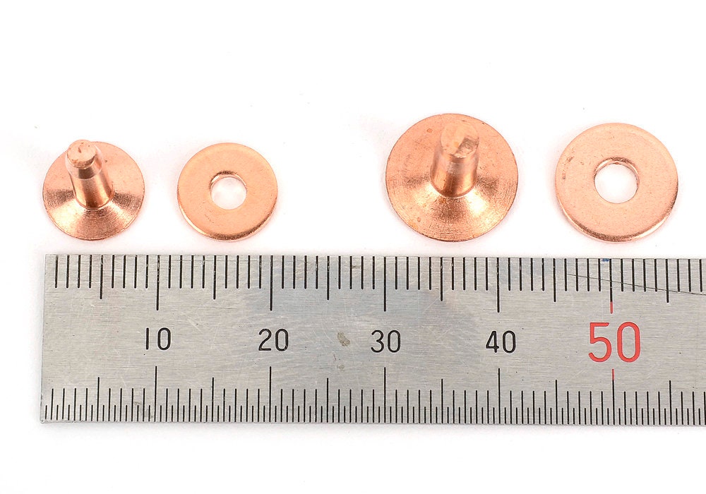 High Quality Copper Rivets & Burrs Rivets 9mm/12mm Leather Etsy Australia