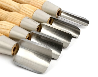 Steel Leather Edge Round Cutter Set: Handmade Leathercraft Punch (5 Sizes)