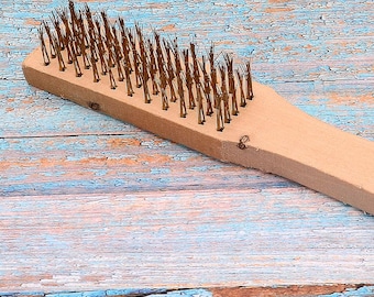 Steel Wire Brush For Rust Removal and Stain Removal, leather craft tools MLT-P0000DAE